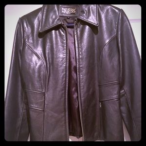 Women’s Guess leather jacket. Medium.